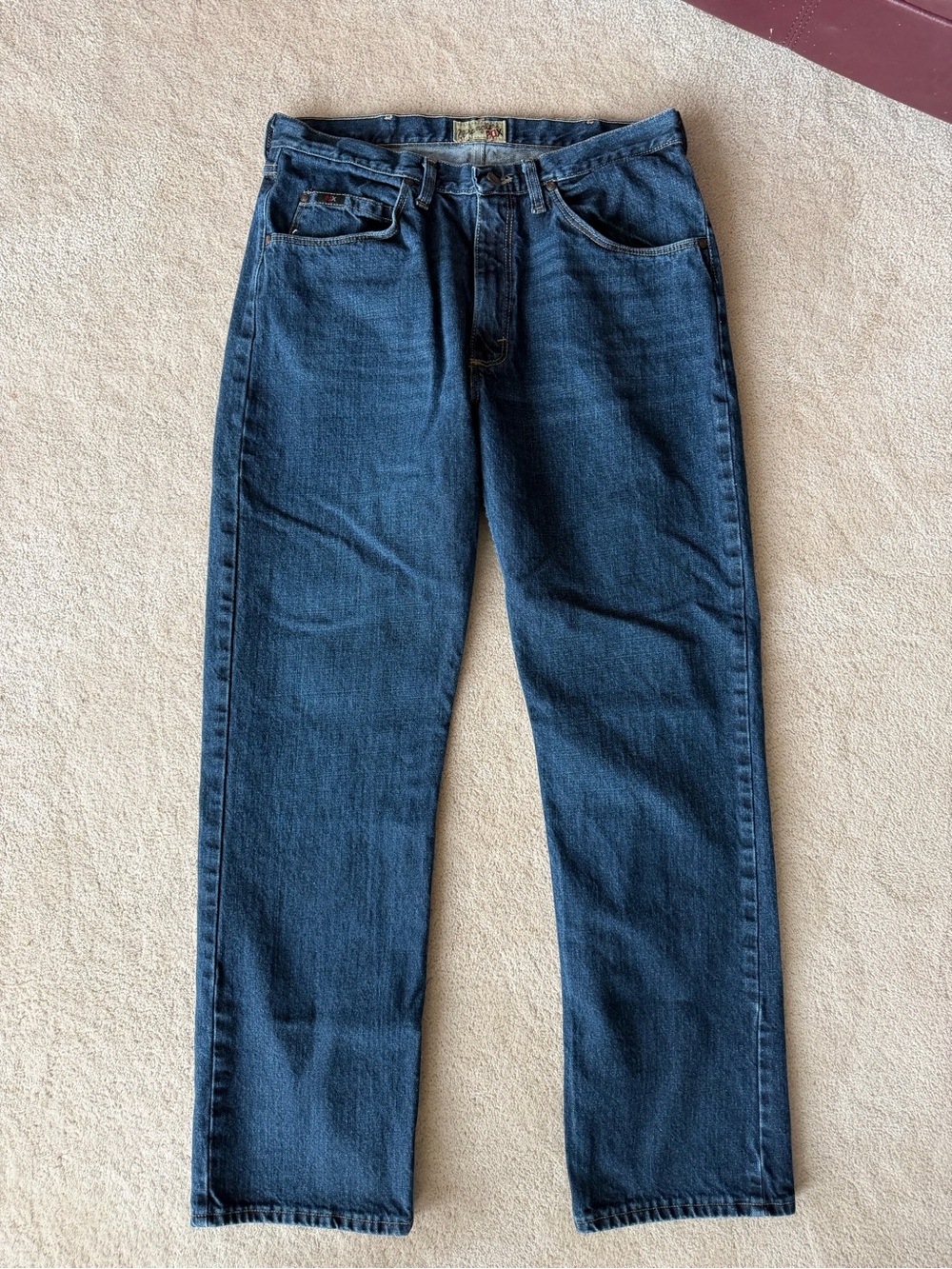 Wrangler Men's Dark Blue Straight Jeans
